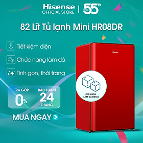 Mua Tủ lạnh Mini Hisense 82 Lít HR08DR/HR08DW tiết kiệm điện  làm lạnh nhanh  bảo hành 24 tháng - HÀNG CHÍNH HÃNG