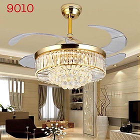 Mua (Bảo Hành)Quạt Trần Đèn Chùm Dấu Cánh Cụp Xòe 6 Tốc Độ gió 3 Chế Độ Đèn Trang Trí Phòng Khách Ngủ Thiết Kế Hiện Đại