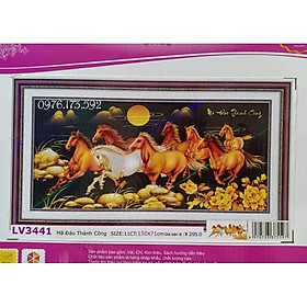 Mua Tranh thêu chữ thập mã đáo thành công LV3441-150x71cm
