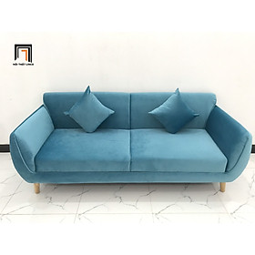 Mua Ghế sofa băng văng dài CV xanh dương vải nhung nhiều kích cỡ