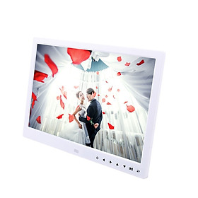 Digital Picture Frame 13inch LED Screen HD Resolution Display Support Auto Play with Infrared Remote Control