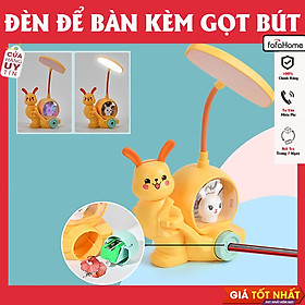 Mua Đèn Học LED Sạc Pin Để Bàn Chống Cận Ngộ Ngĩnh Dễ Thương Kèm Hộp Bút Gọt Bút Chì Giao Màu Ngẫu Nhiên