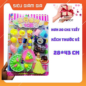 VỈ ĐỒ CHƠI BÚP BÊ BÁNH KEM. ĐỒ CHƠI BÁN HÀNG CHO BÉ