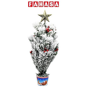 Mua Cây Thông Mini 3 Loại Lá Phủ Tuyết Trang Trí Noel 75 cm - Chaang Chiia LP-3LLD-75CM