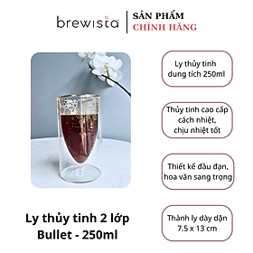 Mua Ly cà Phê thủy tinh 2 lớp Brewista - 250ml