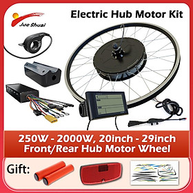 Bộ chuyển đổi xe đạp điện 250w-2000W Color: Rear 48V 350W LCD Size: 20 inch