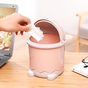 Mua Thùng rác mini hình chuột để bàn có nắp  sọt rác để văn phòng tiện lợi