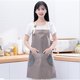 Mua Tạp Dề Làm Bếp Không Thấm Nước  Có Túi Và Chỗ Lau Tay 2 Bên Hông