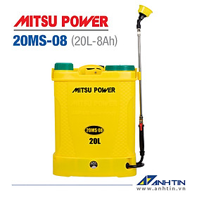 Bình phun thuốc trừ sâu Mitsu Power 20MS-08 | Bình xịt điện 20 lít | 12V-8AH