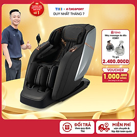 Ghế massage KINGSPORT G95 cao cấp, công nghệ massage 3D Ultra,  công nghệ lọc khí Ion âm, massage từ tính lòng bàn tay
