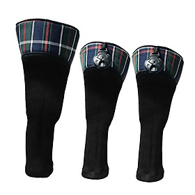 3Pcs Golf Club Headcovers Numbered 1, 3, 5,7, X, Fits Oversized Drivers, Utility,Fairway Clubs, 460cc Fairway Wood Driver Hybrid Headcover Protectors