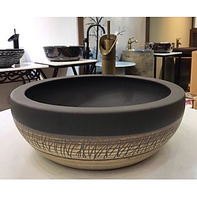 Mua CHẬU LAVABO GỐM SỨ TRÒN GRVL 8127