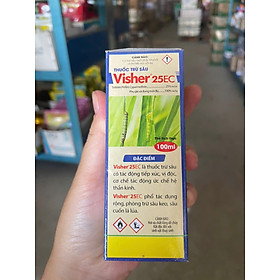 Mua Thuốc trừ sâu Visher 25EC (100ml) trừ sâu phổ rộng sâu tơ  sâu cuốn lá  sâu xanh  sâu keo