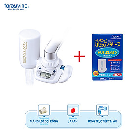 Combo Thiết Bị Lọc Nước Tại Vòi Toray Torayvino MK308T + bộ lọc thay thế Torayvino MKC.TJ (1 máy + 2 bộ lọc)
