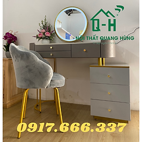Mua BỘ BÀN TRANG ĐIỂM CAO CẤP CÓ ĐÈN LEB MÀU NÂU