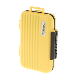 24 Slots Memory Card Case Carrying Holder Storage Box for CF Cards & TF Cards & SD Cards - Yellow