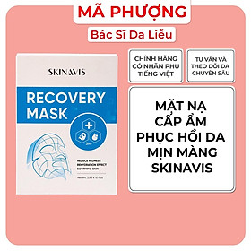 Mặt nạ cấp ẩm phục hồi skinavis Xanh Recovery Mask - Phục hồi hư tổn - Giúp da chắc khỏe