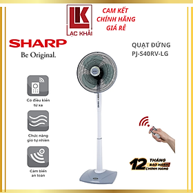 Quạt Đứng Sharp 3 cánh PJ-S40RV-LG 50W - Hàng chính hãng - xuất xử Malaysia - Bảo hành 12 tháng