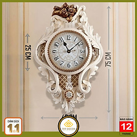 Mua ĐỒNG HỒ TREO TƯỜNG QUẢ LẮC TÂN CỔ ĐIỂN DH199
