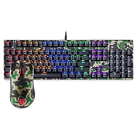 COMBO PHÍM CHUỘT Motospeed GS700 Rainbow – Gaming Keyboard & Mouse Combo (Camo Orange)_ HÀNG CHÍNH HÃNG