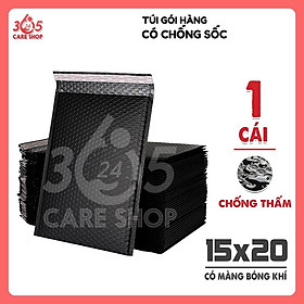 Túi Gói Hàng Chống Sốc CARESHOP365 Kích Thước 15x20cm Có Màng Bóng Khí Và Sẵn Lớp Dán Niêm Phong - CT15