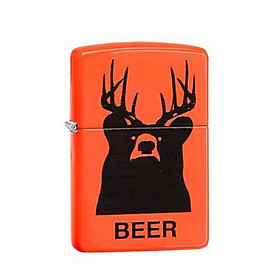 Bật Lửa Zippo Beer Bear Neon Orange Chính Hãng Usa