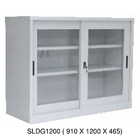 Mua Tủ cánh lùa kính rộng 1.2 m  2 kệ SLDG1200