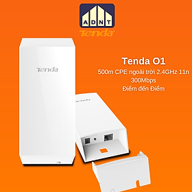 Thiết bị thu phát wifi ngoài trời tốc độ 300 Mbps CPE O1 Tenda hàng chính hãng