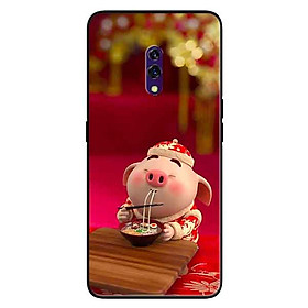 Ốp lưng in cho Realme X Mẫu Heo Áo Trắng