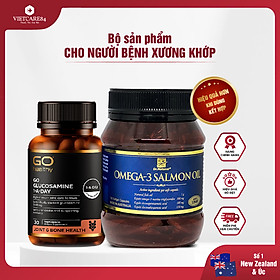 Bộ Sản Phẩm Cho Người Bệnh Xương Khớp: Viên Uống Bổ Xương Khớp Go Glucosamine 1-A-Day 30 Viên Và Viên Uống Dầu Cá Hồi Omega 3 Salmon Oil 180 Viên