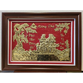 TRANH MỪNG THỌ BẰNG ĐỒNG VÀNG, THỌ ÔNG, THỌ BÀ, THỌ SONG