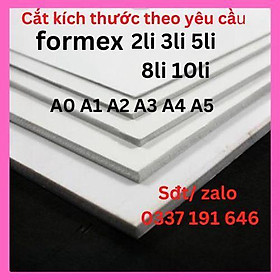 Bìa mô hình Formex A0 A1 A2 A3 A4 A5 (2mm 3mm 5mm 8mm 10mm) foam,fomic nguyên liệu làm mô hình handmade, kiến trúc