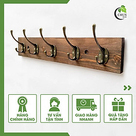 Mua Móc Treo Quần Áo Bằng Gỗ Thông Cao Cấp Phong Cách Hiện Đại Màu Nâu Socola