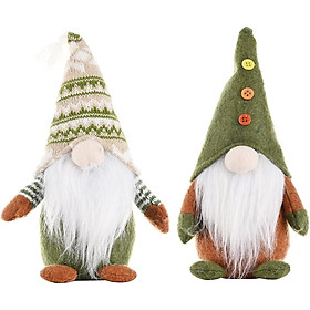 2 mảnh Giáng sinh trong các gnomes sang trọng trang trí Giáng sinh Thụy Điển