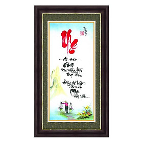Mua Tranh thư pháp chữ Hiếu  tranh Cha Mẹ   chữ gia đình có kính trang trí phòng khách