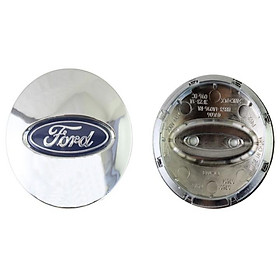 Hình ảnh 1 chiếc logo chụp mâm bánh xe ô tô Ford đường kính 65mm FORD-65