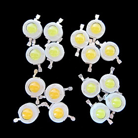 10 Chip đèn led 1w 3w 200-260lm ánh sáng trắng ấm