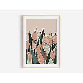 Tranh treo tường | Tranh nghệ thuật trừu tượng - Floral Print, Flower Print, Flower Abstract Art, Boho Print 03