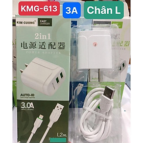 Mua Bộ sạc nhanh Kim Cương 613 dòng điện 3A chân cắm L  Hàng chính hãng