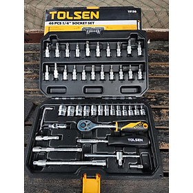 Bộ Tuýp + Vít 1/4 Inch 46 Món Tolsen 15138