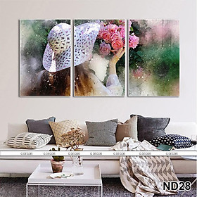 Mua Tranh treo tường CAO CẤP 3 bức phong cách hiện đại Bắc Âu 19  tranh hoa đẹp trang trí phòng khách  phòng ngủ  phòng ăn