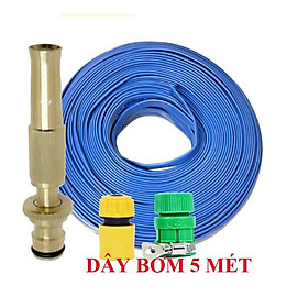 Bộ dây vòi xịt nước rửa xe, tưới cây . tăng áp 3 lần, loại 3m, 5m 206587 cút sập,nối nhựa+ tặng đai