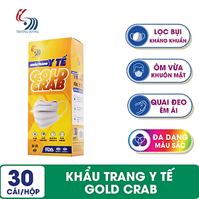 Khẩu trang y tế Gold Crab - Hộp 30 cái