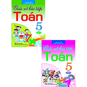 Sách tham khảo- Combo Giải Vở Bài Tập Toán 5 - Hồng Ân (Bộ 2 Cuốn)_HA