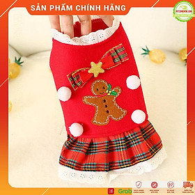 Áo mùa đông Noel chó mèo - thời trang chó mèo, vải mềm nhẹ thoải mái sang trọng, giữ ấm cho chó mèo