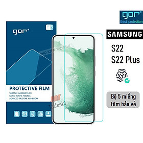 Mua Miếng dán màn hình Gor Cho Samsung S22/ S22 Plus Cảm ứng nhạy  Chống trầy xước  Hạn chế vân tay - Hãng Gor (5 miếng) - Hàng nhập khẩu