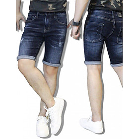 Quần Short Nam Jean Rách Nhẹ Quần Short Jean Thể Thao TS97