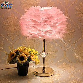 Mua Đèn Ngủ Để Bàn Lông Vũ Thân Đèn Mạ Vàng  MB3812P