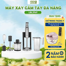 Mua Máy xay sinh tố cầm tay đa năng Lebenlang LBL3969  nhiều đầu thay thế  công suất 1200W  lưỡi dao inox 304  7 mức độ xay  dễ dàng tháo rời  bảo hành 2 năm - hàng chính hãng