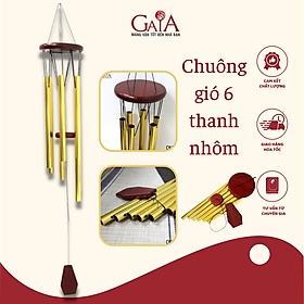 Mua Chuông gió 6 Thanh Nhôm phong thuỷ hoá giải ngũ hoàng